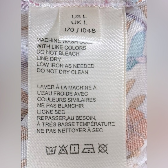 NWT Free People “Sasha” Relaxed Fit Flower Print Mini Dress With Sweetheart Neck - Picture 15 of 15